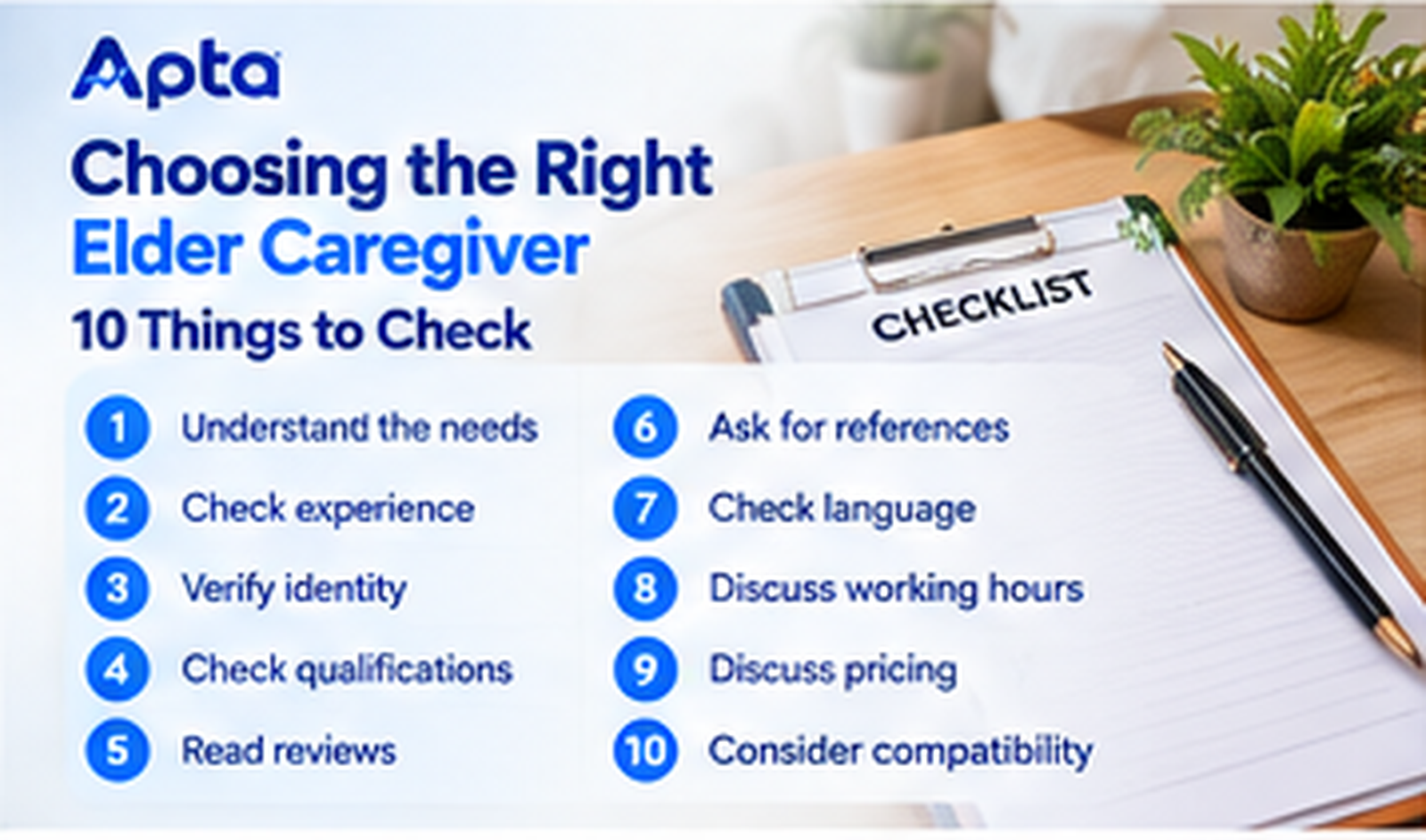 10 Things to Check Before Hiring an Elderly Caregiver