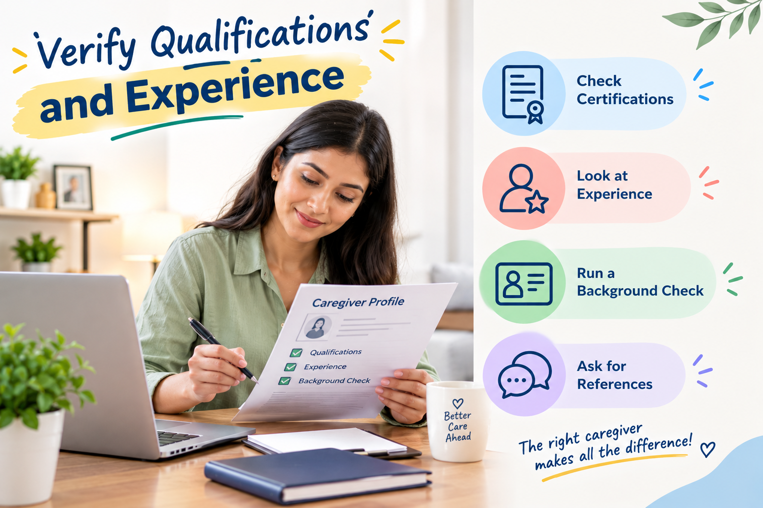 Check Caregiver Qualifications and - Service Provider at Home Near Me Check Caregiver Qualifications and Experience