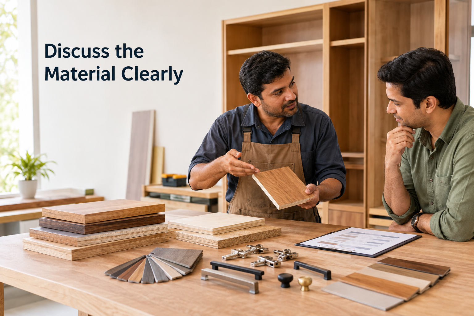 Discuss materials clearly before hiring a carpenter