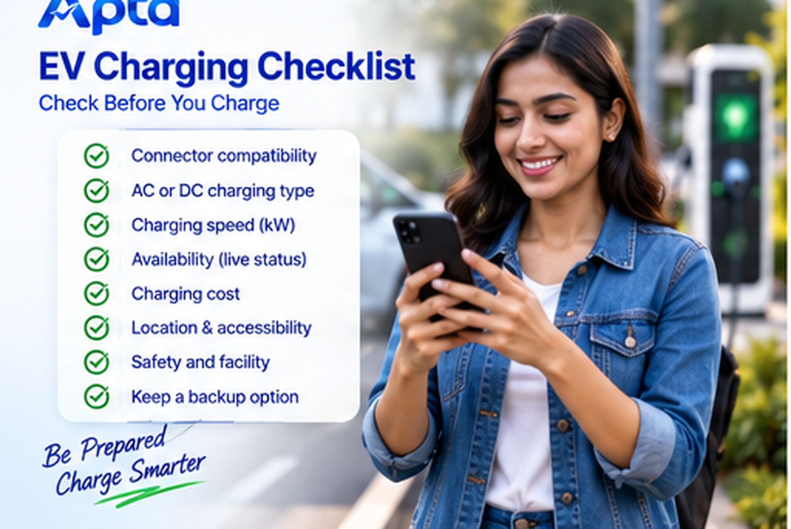 EV charging checklist