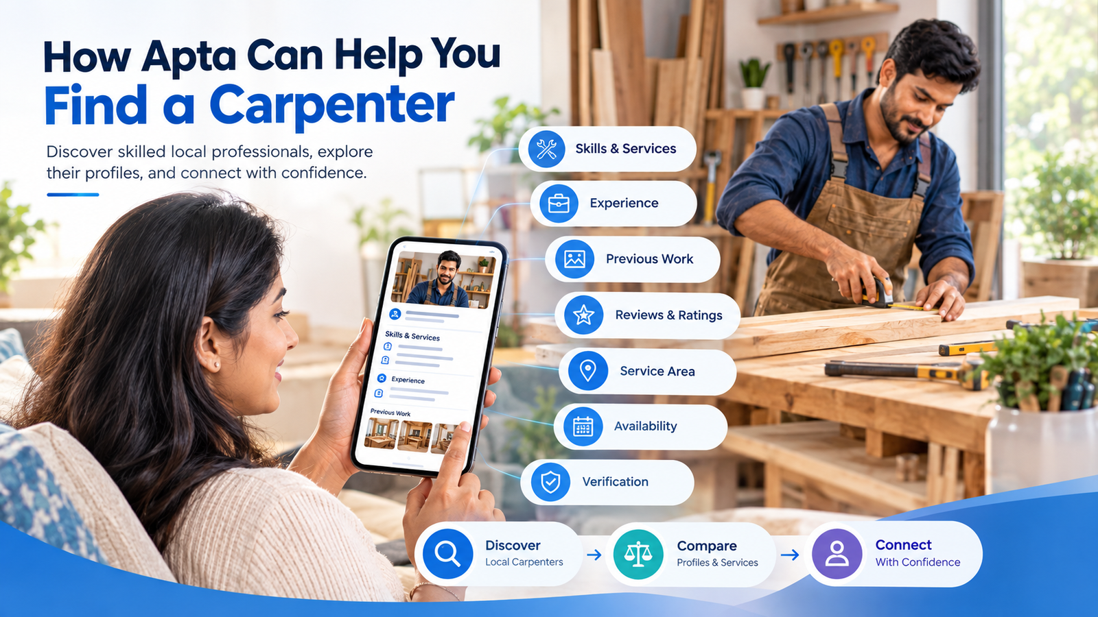 How Apta can help you find a carpenter