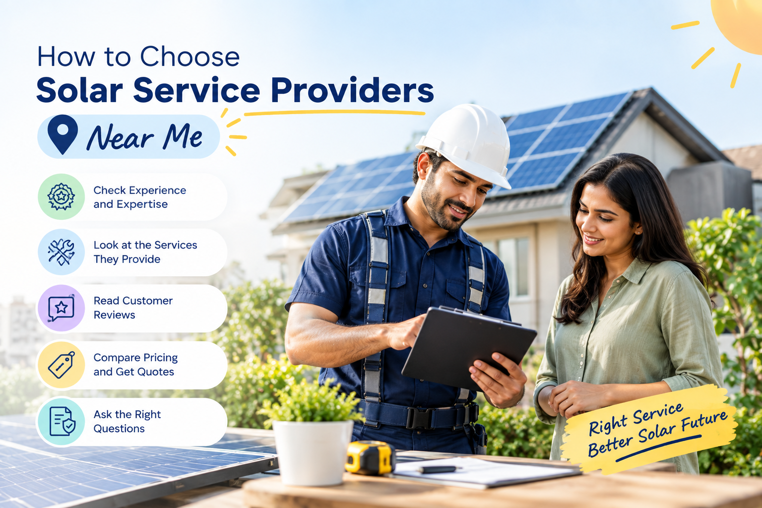 How to Choose Solar Service Providers Near Me