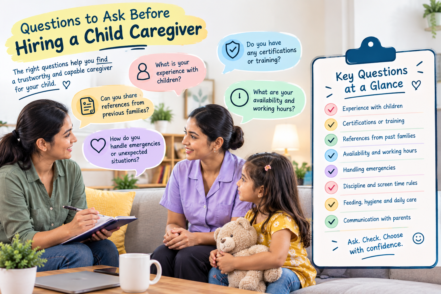 Questions to Ask a Child Caregiver Before Hiring