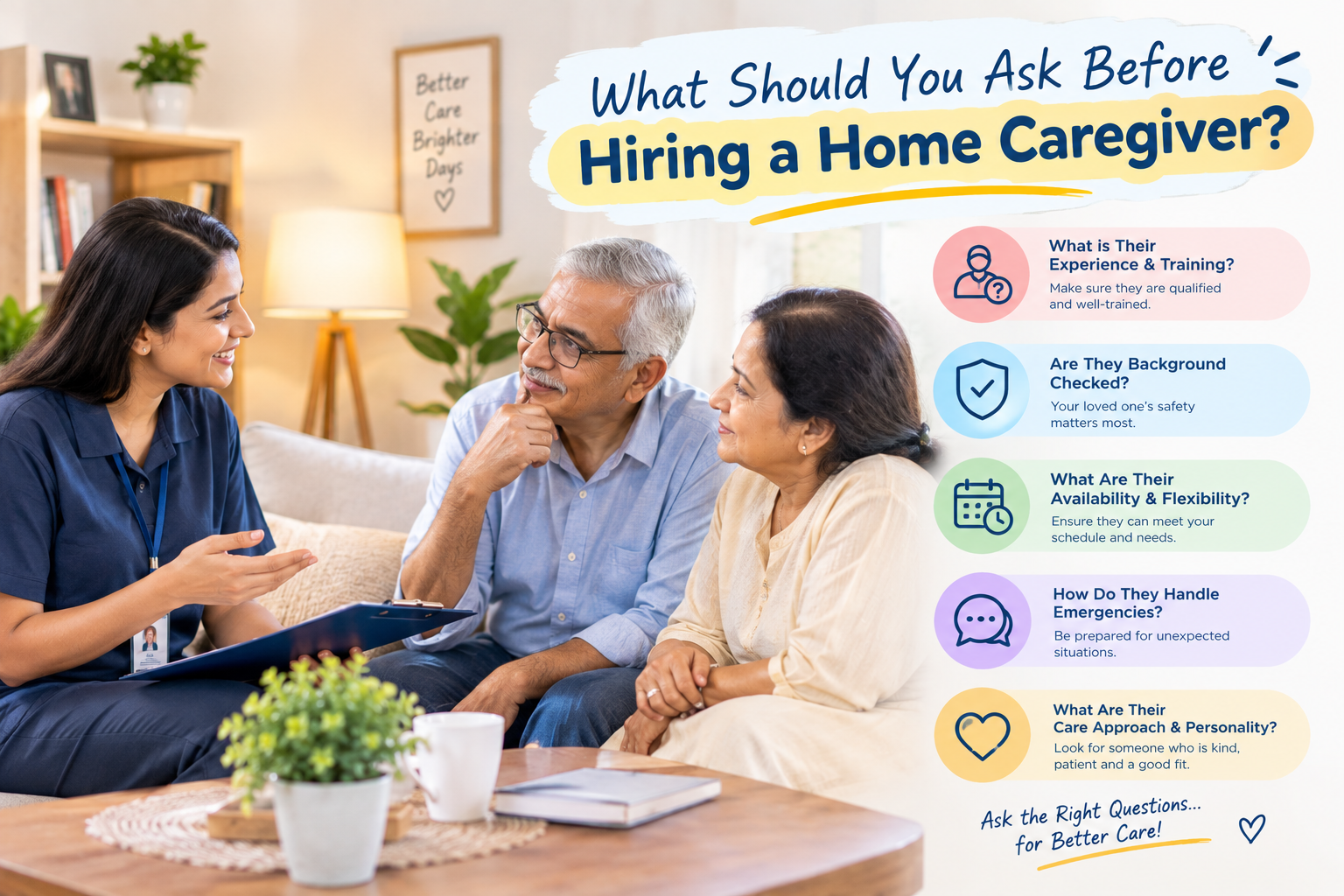 What to Ask a Home Caregiver Before Hiring - Service Provider at Home Near Me What to Ask a Home Caregiver Before Hiring